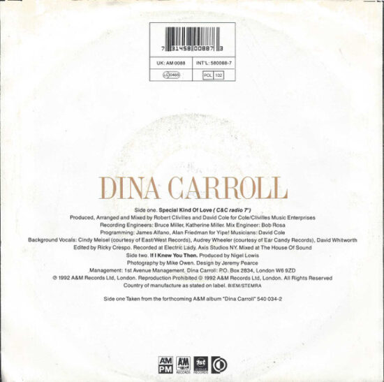 Dina Carroll - Special Kind Of Love