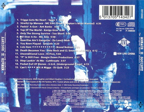 Various - Menace II Society (The Original Motion Picture Soundtrack)