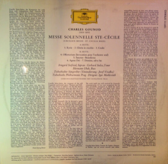 Charles Gounod - Messe Solennelle Ste. Cécile = (Cäcilien-Messe)