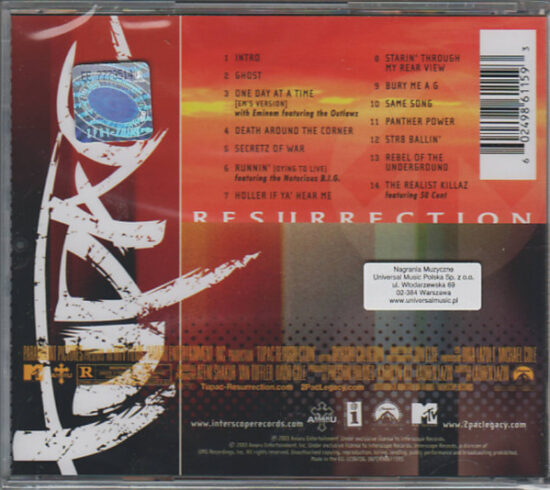 2Pac - Resurrection (Music From And Inspired By The Motion Picture)