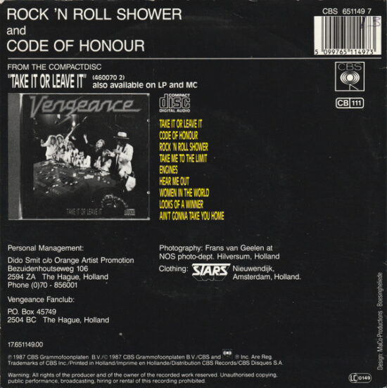 Vengeance (3) - Rock 'n Roll Shower
