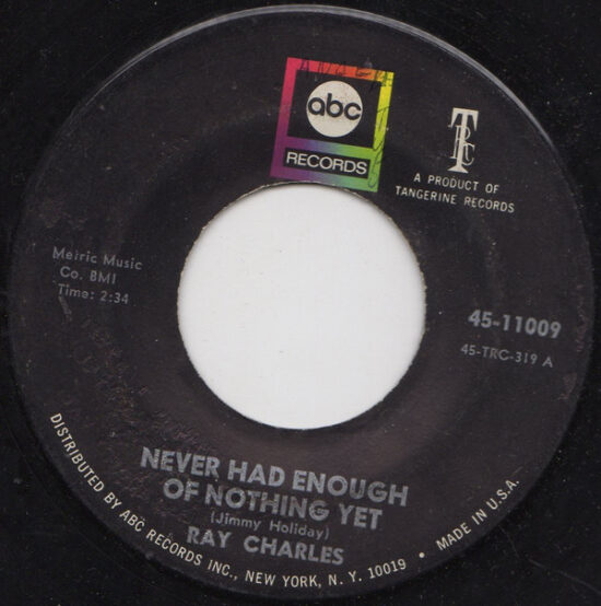 Ray Charles - Yesterday / Never Had Enough Of Nothing Yet