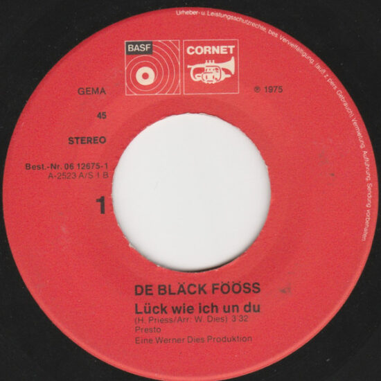 Bläck Fööss - Lück Wie Ich Un Du / Die Drei Vun D´r Linie 2