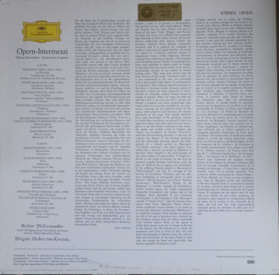 Herbert von Karajan - Opern-Intermezzi