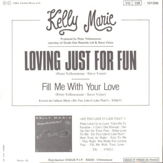 Kelly Marie - Loving Just For Fun
