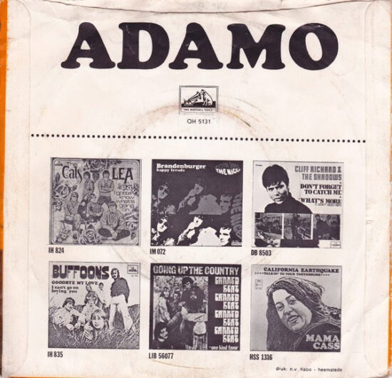 Adamo - Les Amours De Journaux / Pauvre Verlaine