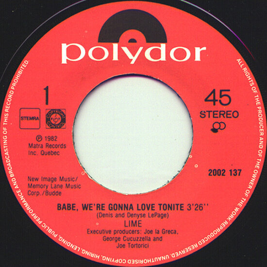 Lime (2) - Babe, We're Gonna Love Tonite