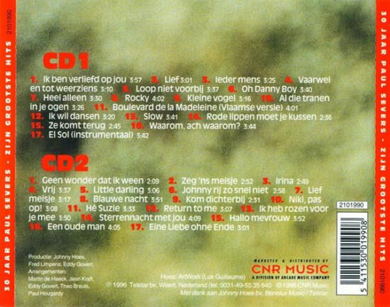 Paul Severs - 30 Jaar Paul Severs - Zijn Grootste Hits
