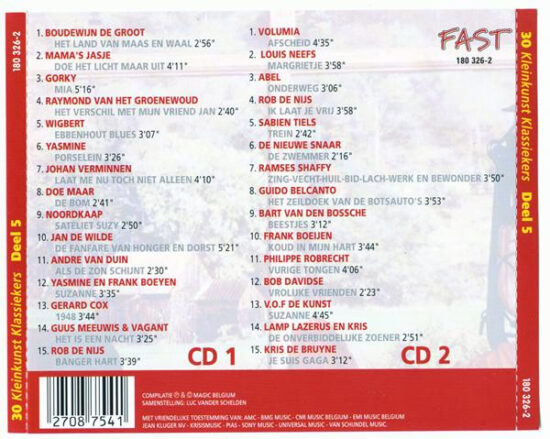 Various - 30 Kleinkunst Klassiekers Deel 5