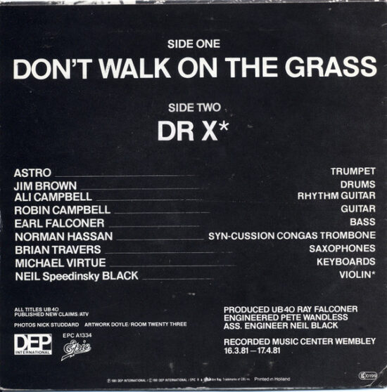 UB40 - Don't Walk On The Grass