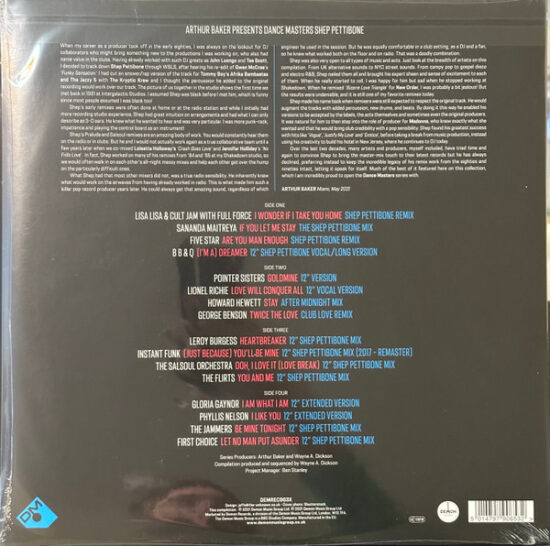 Arthur Baker - Dance Masters: Shep Pettibone (The Classic 12" Master-Mixes) (Volume One: Part Two)