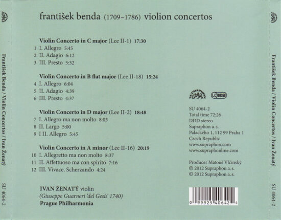 František Benda - Violin Concertos