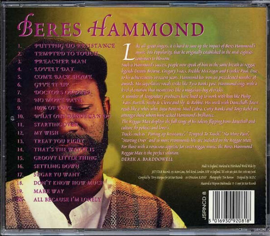 Beres Hammond - Jet Star Reggae Max