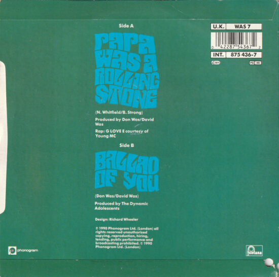 Was (Not Was) - Papa Was A Rolling Stone