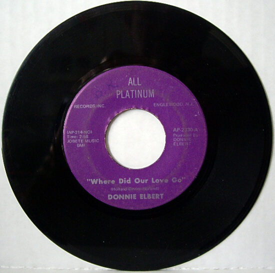 Donnie Elbert - Where Did Our Love Go / That's If You Love Me