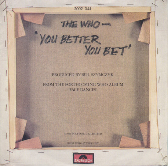 The Who - You Better You Bet