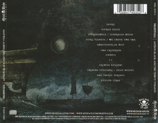 Nightfall - Astron Black And The Thirty Tyrants