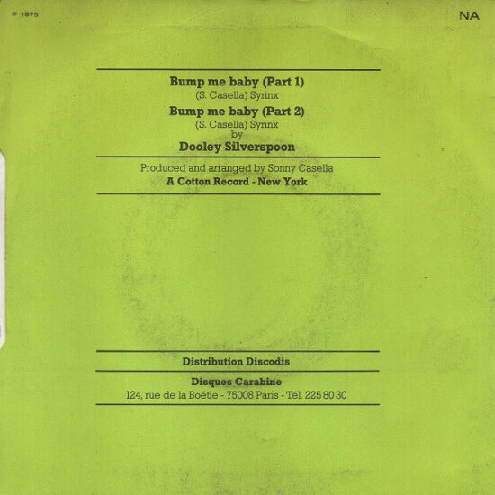 Dooley Silverspoon - Bump Me Baby
