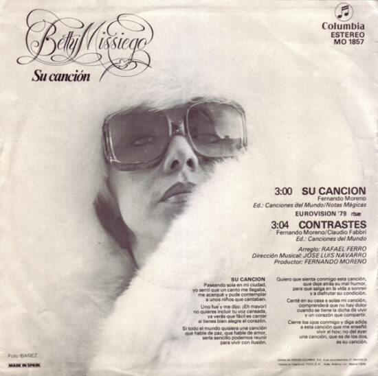Betty Missiego - Su Canción