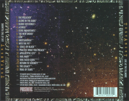 Testament (2) - Live At The Fillmore