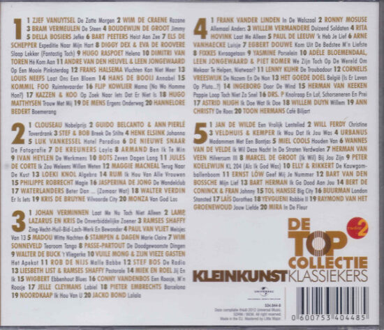 Various - Radio 2 - De Topcollectie Kleinkunst Klassiekers