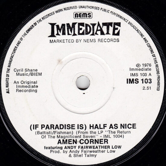 Amen Corner - (If Paradise Is) Half As Nice