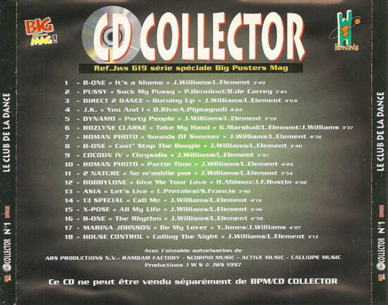 Various - Le Club De La Dance - CD Collector N°1
