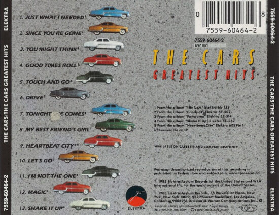 The Cars - The Cars Greatest Hits