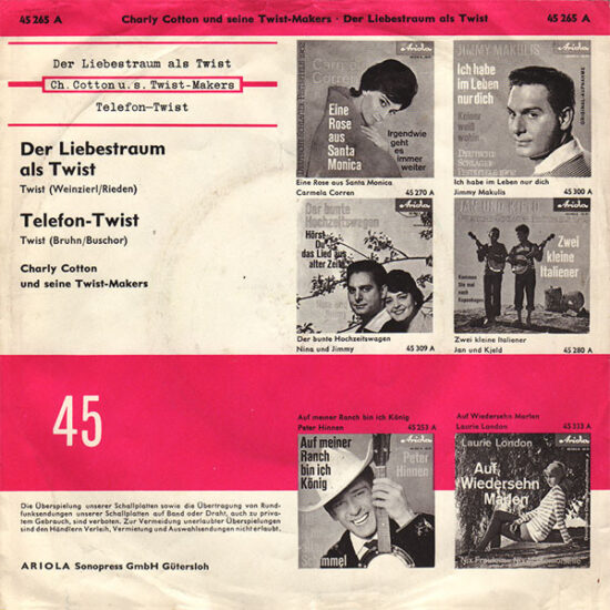 Charly Cotton Und Seine Twist-Makers - Der Liebestraum Als Twist