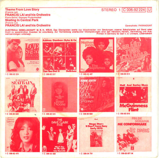 Francis Lai And His Orchestra - Love Story - Liebesgeschichte