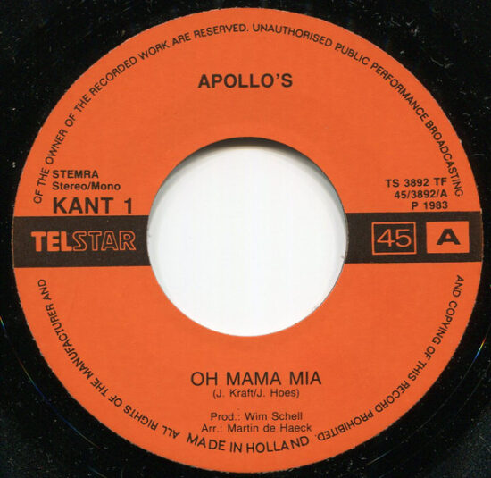 De Apollo's - Oh Mama Mia