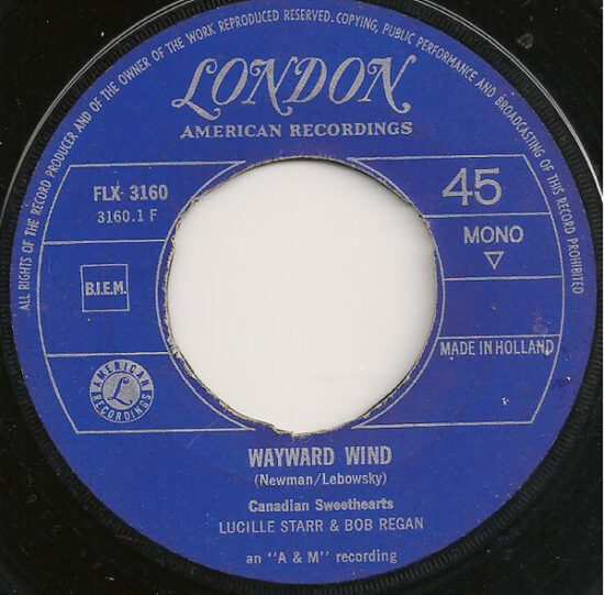 Canadian Sweethearts - Wayward Wind / Don't Let The Stars Get In Your Eyes