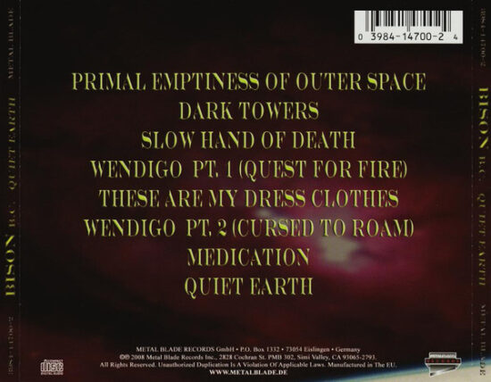 Bison B.C. - Quiet Earth