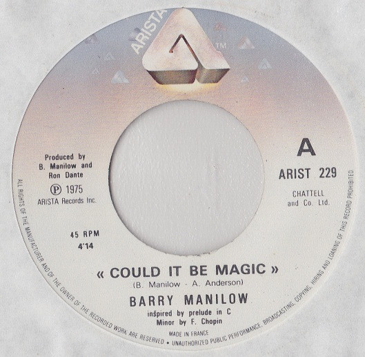 Barry Manilow - Could It Be Magic
