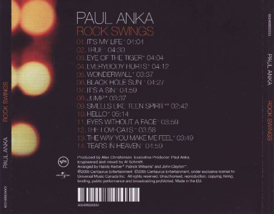 Paul Anka - Rock Swings