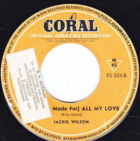 Jackie Wilson - A Woman, A Lover, A Friend
