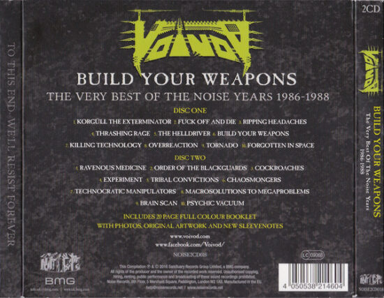 Voïvod - Build Your Weapons The Very Best Of The Noise Years 1986-1988