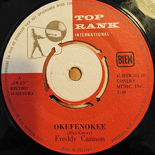 Freddy Cannon - Tellahassee Lassie / Okefenokee