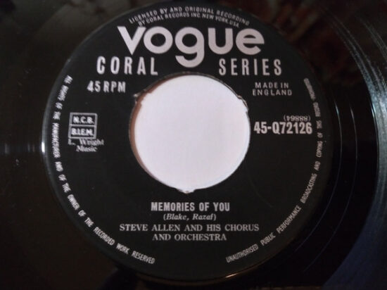 Steve Allen And His Chorus And Orchestra - Memories of You / What is a Wife?